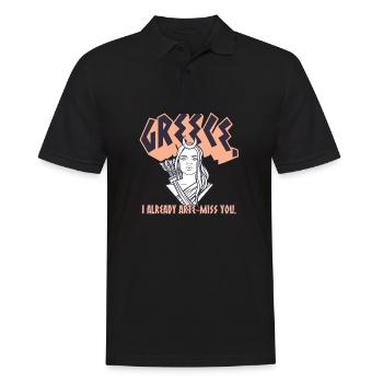 Antike Griechische Mythologie und Griechisches - Männer Poloshirt - Schwarz - Vorne - Kai (181cm)