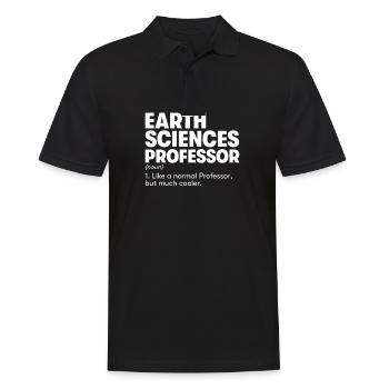 Professeur de sciences de la Terre - Polo Homme - noir - Devant - Kai (181cm)