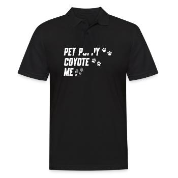 Chasseurs de coyotes - Polo Homme - noir - Devant - Kai (181cm)