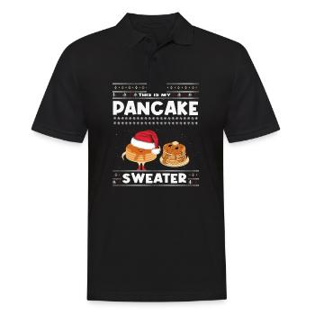Dies Ist Mein Weihnachtspfannkuchen - Männer Poloshirt - Schwarz - Vorne - Kai (181cm)