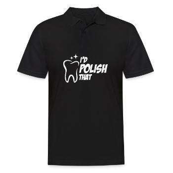 Technicien de laboratoire dentaire Technicien dentaire - Polo Homme - noir - Devant - Kai (181cm)