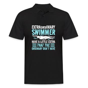 Équipe de natation nageuse - Polo Homme - noir - Devant - Kai (181cm)