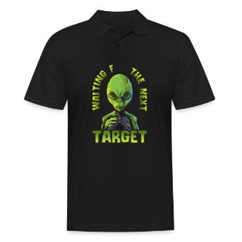 Lustiges Alien Spruch Area 51 Roswell und UFO - Männer Poloshirt - Schwarz - Vorne - Kai (181cm)