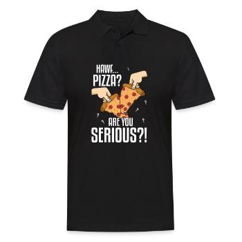 Hawaii Pizza Are You Serious Pizza Making - Men's Polo Shirt - black - Front - Kai (181cm)