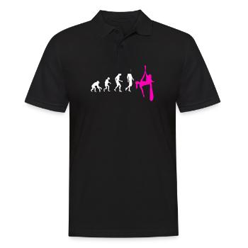 Aerial Silk Evolution - Aerial Circus - Men's Polo Shirt - black - Front - Kai (181cm)