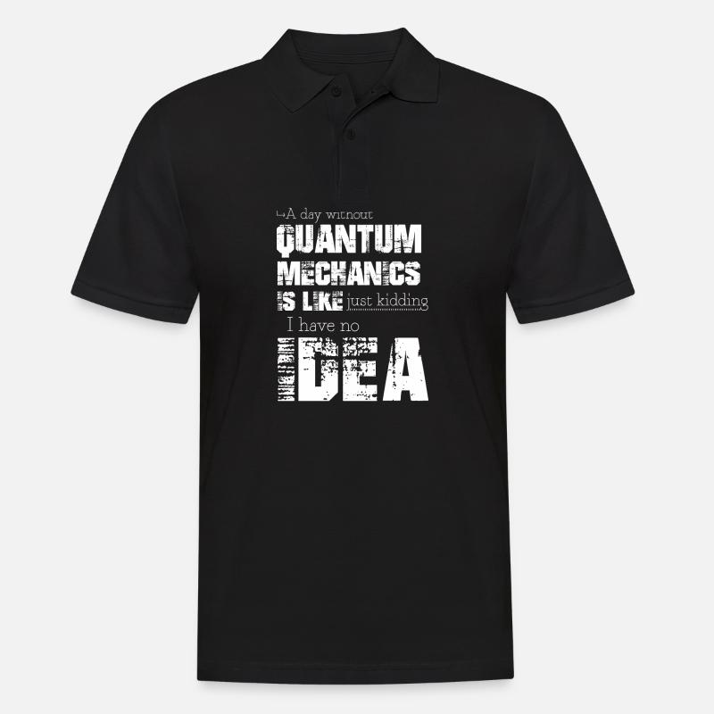 Meccanica quantistica - Polo da uomo - nero