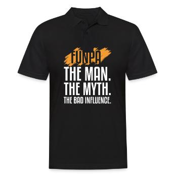Funpa Definition Der Mann Der Mythos Der - Männer Poloshirt - Schwarz - Vorne - Kai (181cm)