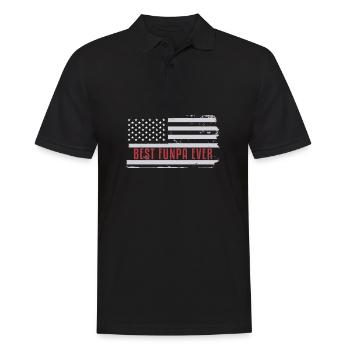 Bester Funpa Aller Zeiten Opa Daddy Vatertag - Männer Poloshirt - Schwarz - Vorne - Kai (181cm)