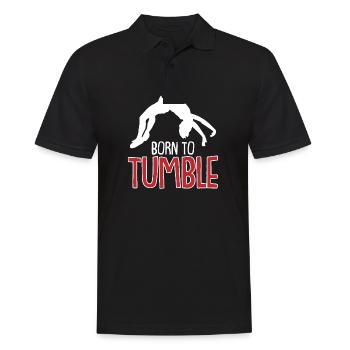 Gymnastik Turnen und Kunsturnen Akrobatik Sport - Männer Poloshirt - Schwarz - Vorne - Kai (181cm)