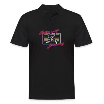Fitness Roping - Jumping rope for women - Men's Polo Shirt - black - Front - Kai (181cm)
