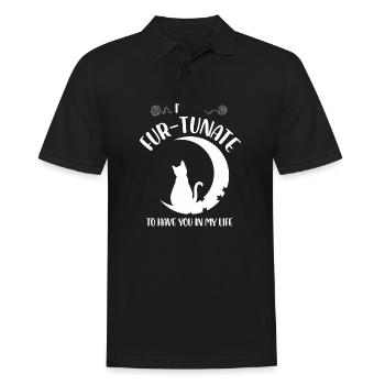 Je suis tellement furtunate de vous avoir dans ma vie Design - Polo Homme - noir - Devant - Kai (181cm)