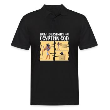 Comment distraire un dieu égyptien Concevoir pour un vieux - Polo Homme - noir - Devant - Kai (181cm)
