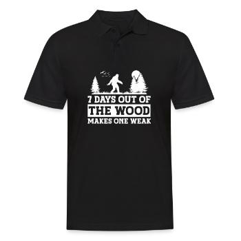 Bigfoot Party Supplies Dad Of The Birthday Crew - Men's Polo Shirt - black - Front - Kai (181cm)