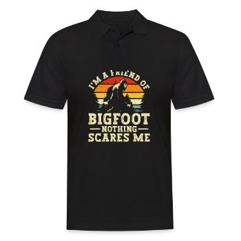 Bigfoot Party Supplies Dad Of The Birthday Crew - Men's Polo Shirt - black - Front - Kai (181cm)