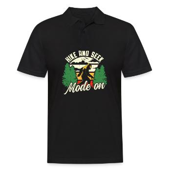 Bigfoot Party Supplies Hike And Seek Mode On - Men's Polo Shirt - black - Front - Kai (181cm)