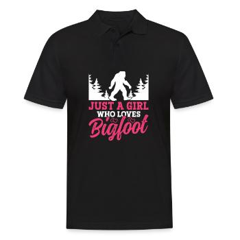 Juste une fille qui aime les fournitures de fête Bigfoot - Polo Homme - noir - Devant - Kai (181cm)