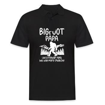 Bigfoot Party fournit Bigfoot Papa - Polo Homme - noir - Devant - Kai (181cm)