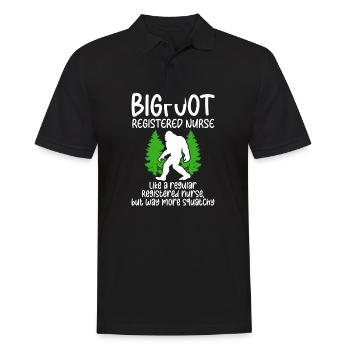 Bigfoot Party fournit une infirmière Bigfoot - Polo Homme - noir - Devant - Kai (181cm)