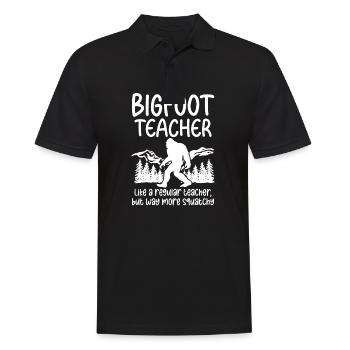 Bigfoot Party Supplies Bigfoot Teachers - Men's Polo Shirt - black - Front - Kai (181cm)