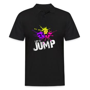 Gymnastik Turnen und Trampolin Akrobatik Sport - Männer Poloshirt - Schwarz - Vorne - Kai (181cm)