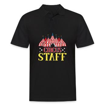 Circus Party Accessories - Carnival Staff - - Men's Polo Shirt - black - Front - Kai (181cm)