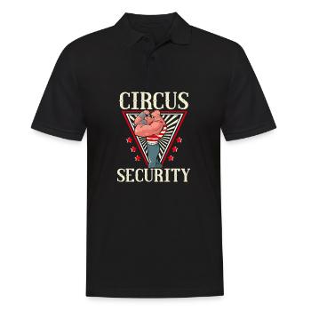 Circus Party Accessories - Carnival Staff - Men's Polo Shirt - black - Front - Kai (181cm)