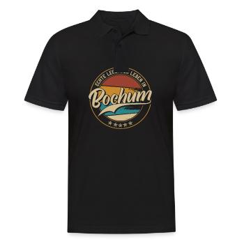 Bochum Echte Legenden leben in Bochumer - Männer Poloshirt - Schwarz - Vorne - Kai (181cm)