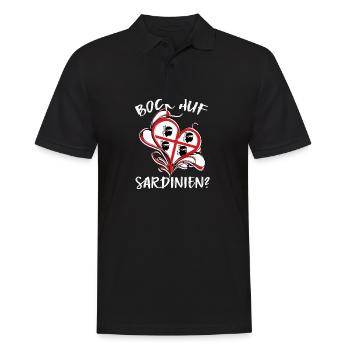 Bock auf Sardinien Italien Geschenk - Männer Poloshirt - Schwarz - Vorne - Kai (181cm)