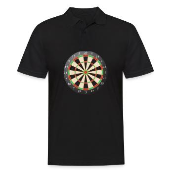 Darts Bullseye Dart Board Dartboard Target Dart - Männer Poloshirt - Schwarz - Vorne - Kai (181cm)