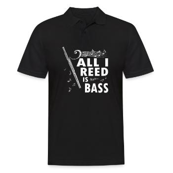 Woodwind instrument Music Bassoonist - Men's Polo Shirt - black - Front - Kai (181cm)