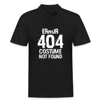 Drôles de nerds Cadeaux d’Halloween Erreur 404 Costume Pas - Polo Homme - noir - Devant - Kai (181cm)