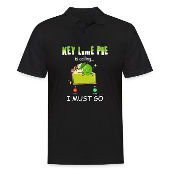 Funny Lemon Cake Design - Men's Polo Shirt - black - Front - Kai (181cm)