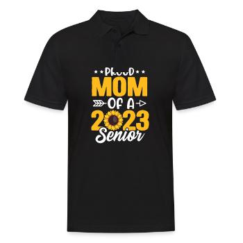 Lustige Stolze Mutter Eines Abschlussgeschenks - Männer Poloshirt - Schwarz - Vorne - Kai (181cm)