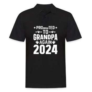 Les hommes sont à nouveau promus grand-père Est 2024 - Polo Homme - noir - Devant - Kai (181cm)