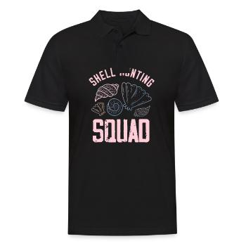 shell hunting squad Design for a shelling lover - Männer Poloshirt - Schwarz - Vorne - Kai (181cm)