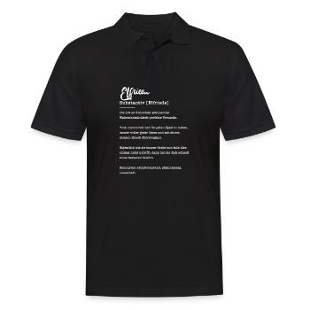 Elfriede Substantiv Beste Freundin Geschenk - Männer Poloshirt - Schwarz - Vorne - Kai (181cm)
