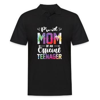 Fière maman d’un adolescent officiel de 13 ans. - Polo Homme - noir - Devant - Kai (181cm)