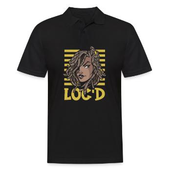 C’est The Locs For Me - Afro Hair Black American - Polo Homme - noir - Devant - Kai (181cm)