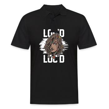 C’est The Locs For Me - Afro Hair Black American - Polo Homme - noir - Devant - Kai (181cm)