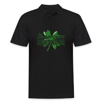 Coordonnatrice de Shenanigan’s de Merry St. Patrick’s - Polo Homme - noir - Devant - Kai (181cm)