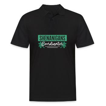 Coordonnatrice de Shenanigan’s de Merry St. Patrick’s - Polo Homme - noir - Devant - Kai (181cm)