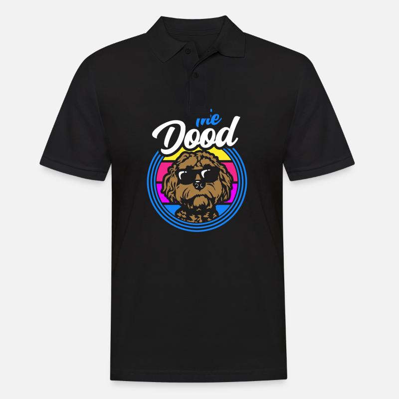 Der Dood Doodle Labradoodle Goldendoodle - Männer Poloshirt - Schwarz