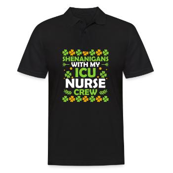 Shenanigans with my Icu nurse crew - Men's Polo Shirt - black - Front - Kai (181cm)