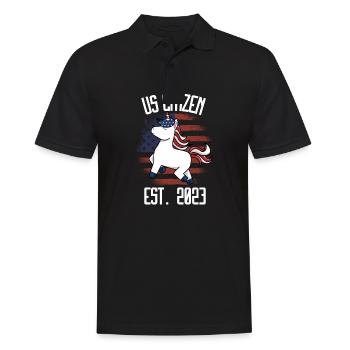 Us Citizen 2023 Shirt, US Citizenship Gift For Wom - Men's Polo Shirt - black - Front - Kai (181cm)