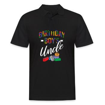 Oncle du garçon d’anniversaire Bauklötze - Polo Homme - noir - Devant - Kai (181cm)