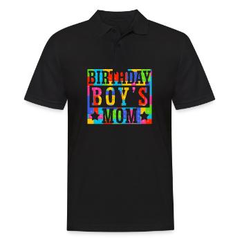 Mère du garçon d’anniversaire Bauklötze - Polo Homme - noir - Devant - Kai (181cm)
