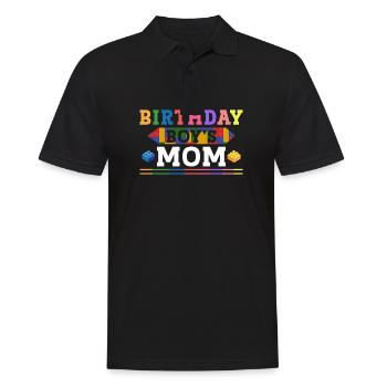 Mère du garçon d’anniversaire Bauklötze - Polo Homme - noir - Devant - Kai (181cm)