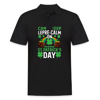 Kann Lepre ruhig halten St. Patricks Tag - Männer Poloshirt - Schwarz - Vorne - Kai (181cm)