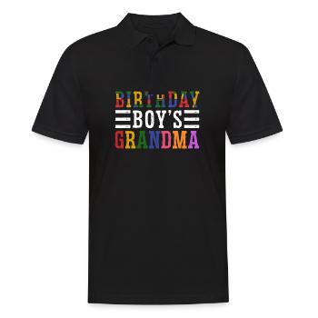 Fille d’anniversaire Grand-mère Blocs de construction - Polo Homme - noir - Devant - Kai (181cm)
