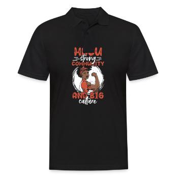 Coyote Jäger - Männer Poloshirt - Schwarz - Vorne - Kai (181cm)